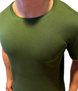 Camisas Peruanas Texturizadas Verde Militar