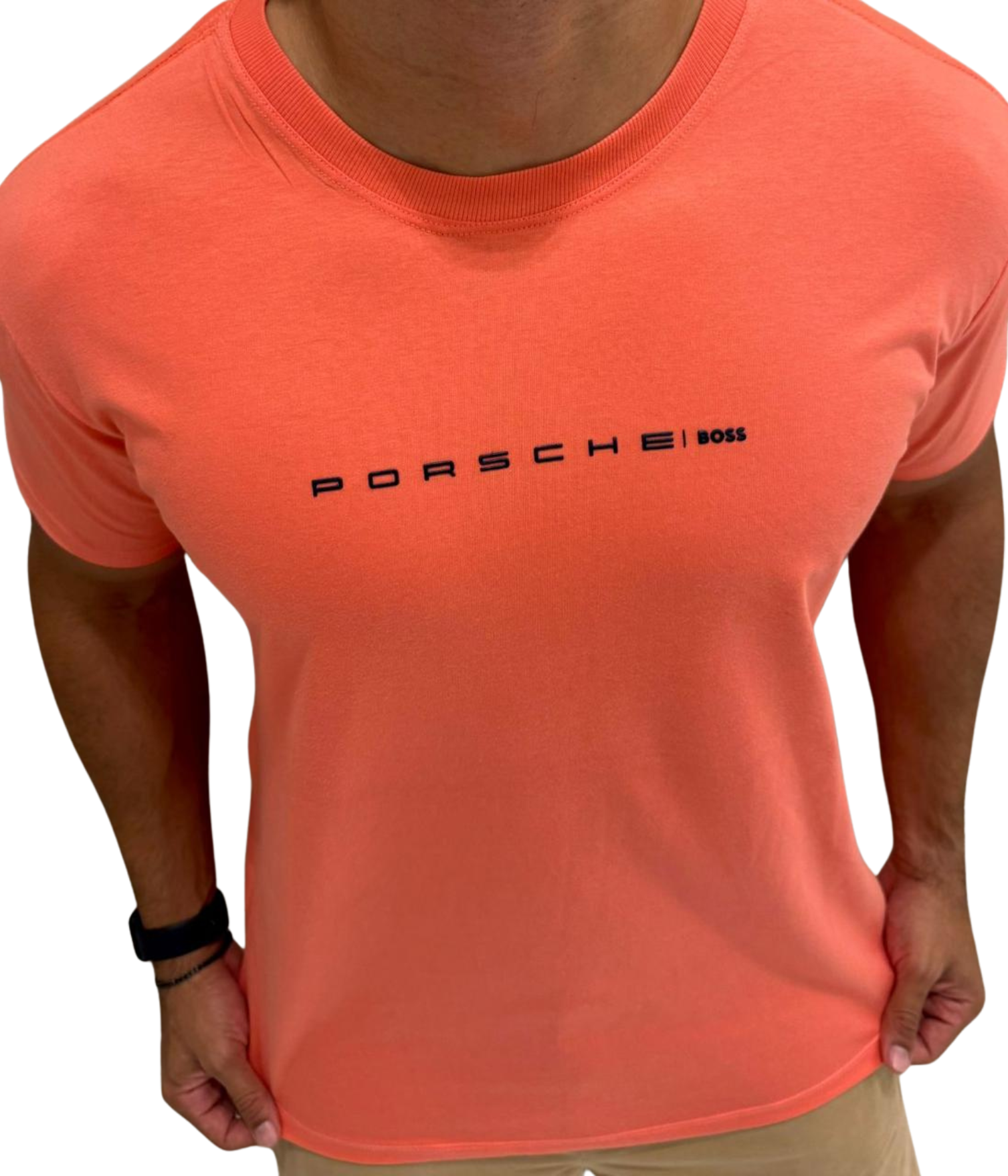 Camisa P Boss — Coral