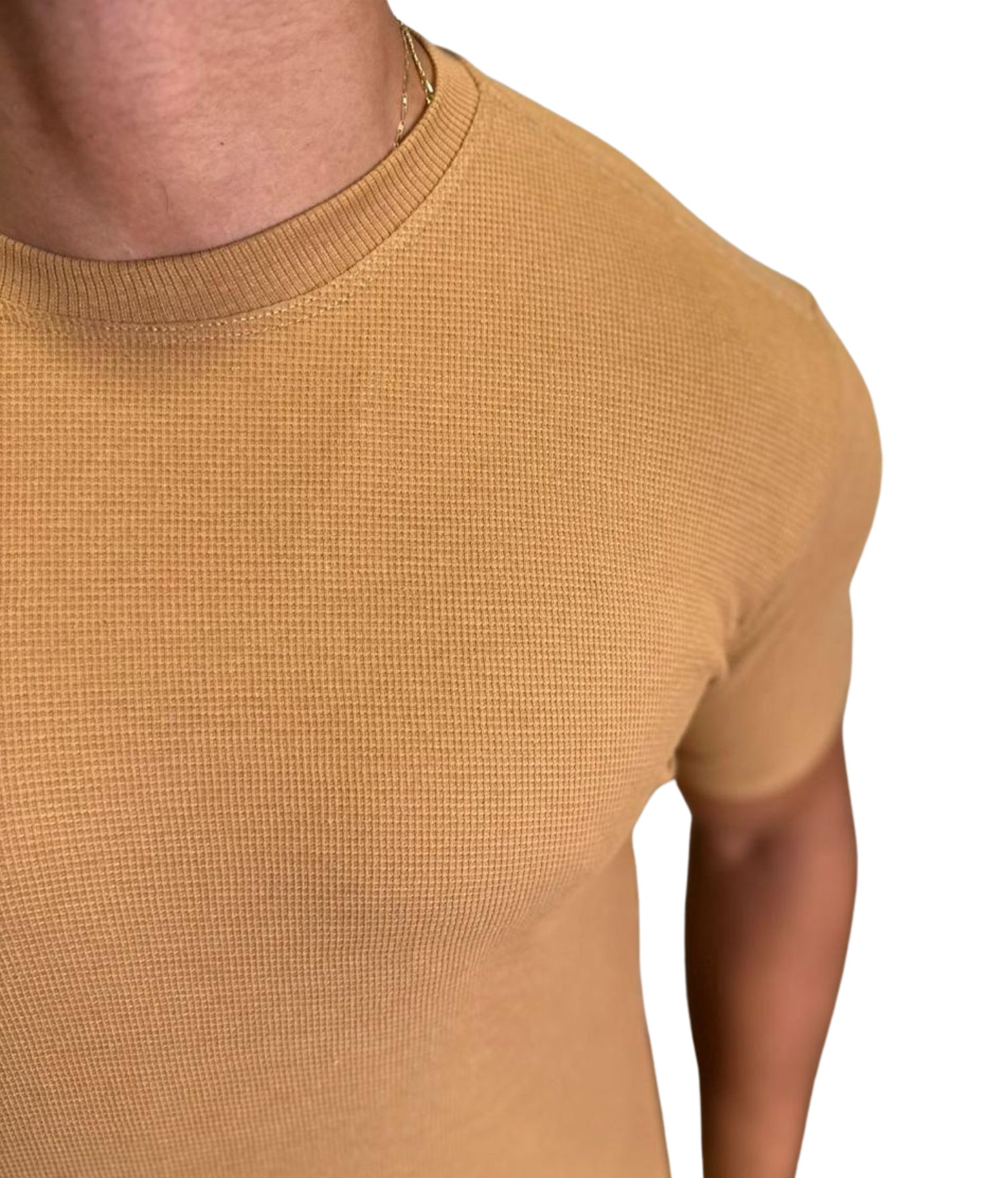 Camisas Peruanas Texturizadas Marrom