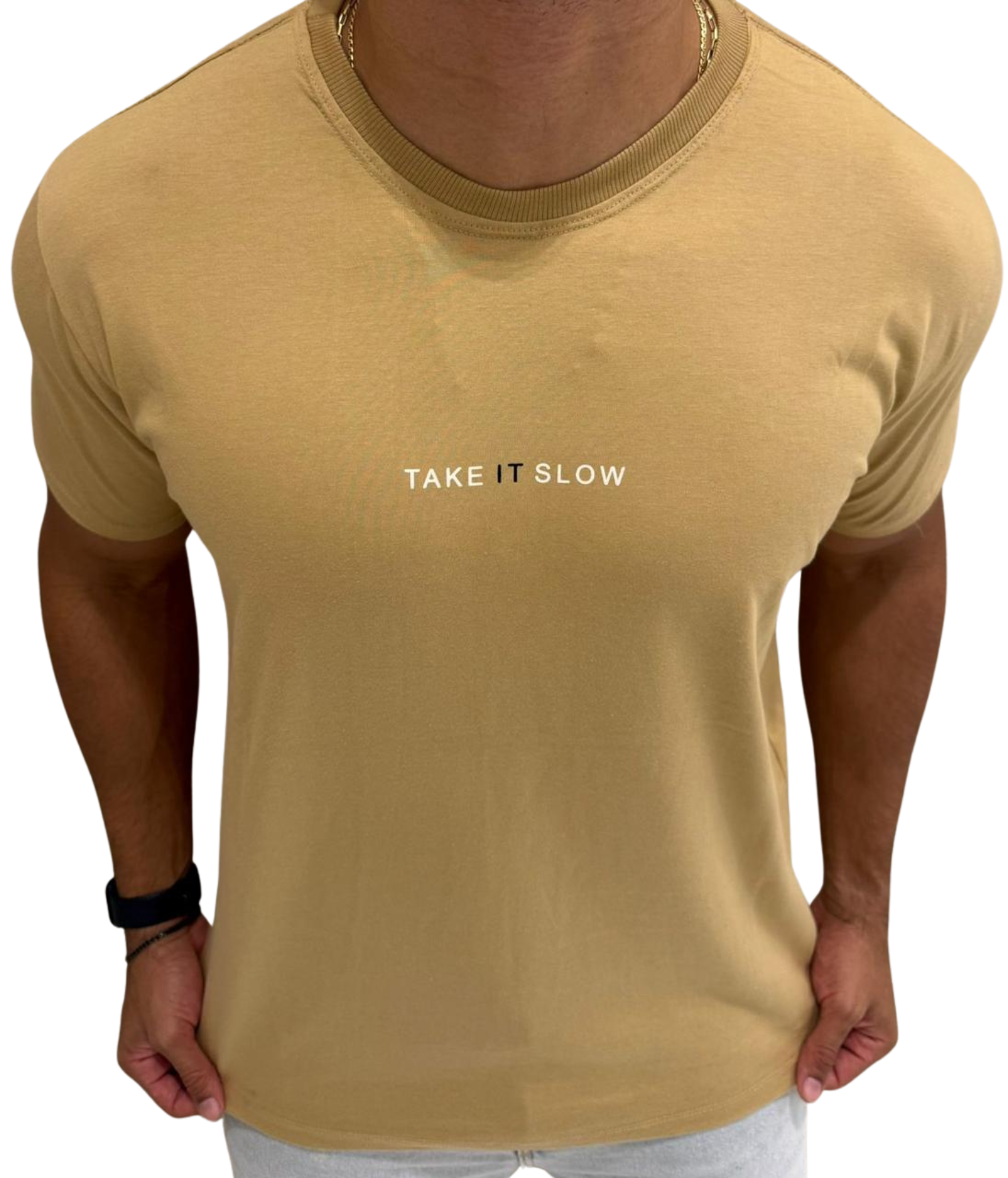 Camisa Básica Bege - Take It Slow